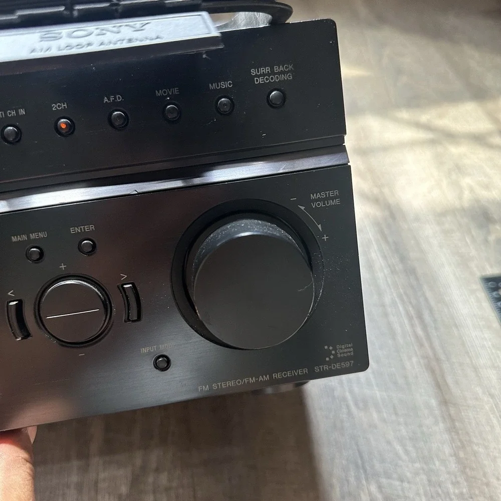 Sony STR-DE597 6 Channel Home Stereo Receiver W Bundle Tested Works